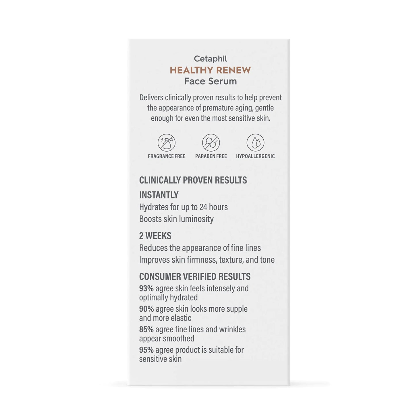 Cetaphil Healthy Renew Anti Aging Face Serum 1 Oz, Retinol Alternative Serum for Face with Niacinamide & Peptides, Skincare for Sensitive Skin with Vitamin B Complex, Fragrance Free NEW 1oz