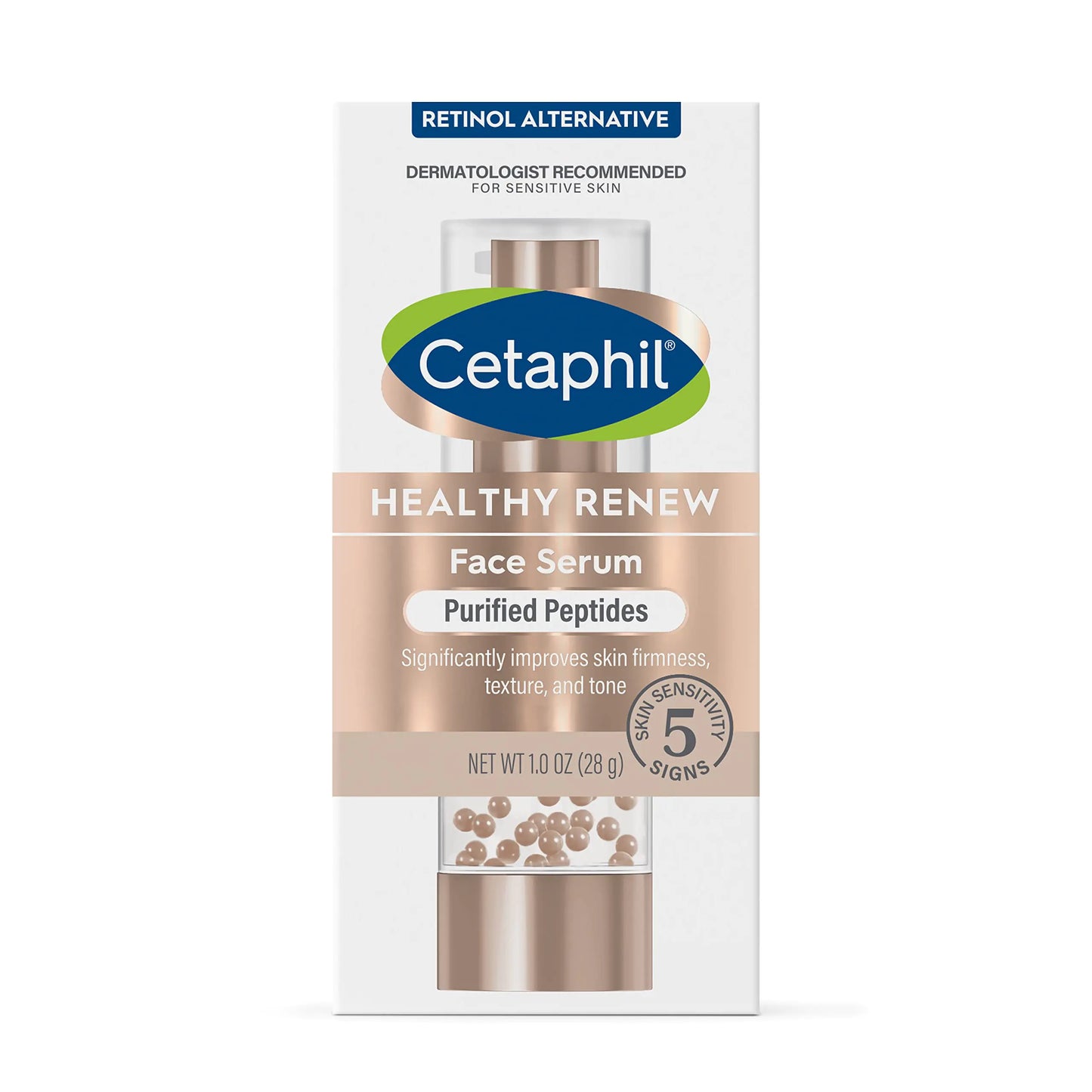Cetaphil Healthy Renew Anti Aging Face Serum 1 Oz, Retinol Alternative Serum for Face with Niacinamide & Peptides, Skincare for Sensitive Skin with Vitamin B Complex, Fragrance Free NEW 1oz