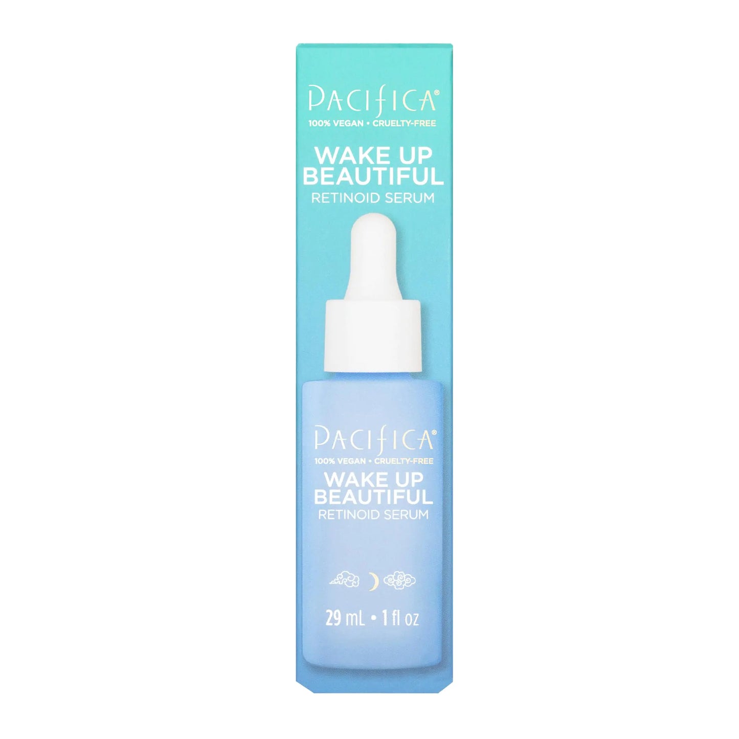 Pacifica Beauty Wake Up Beautiful Overnight Retinoid Serum, Skincare, Reduce Fine Lines, Wrinkles, Dark Spots, and Uneven Skin Tone, Face Care, For Aging and All Skin Types, Vegan, 1 fl oz (1 Count) 1 Fl Oz (Pack of 1)
