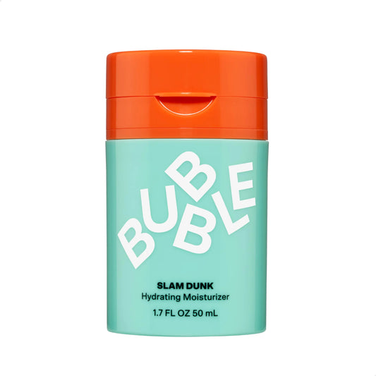 Bubble Skincare Slam Dunk Face Moisturizer - Hydrating Face Cream for Dry Skin Made with Vitamin E + Aloe Vera Juice for a Glowing Complexion - Skin Care with Blue Light Protection (50ml) Regular