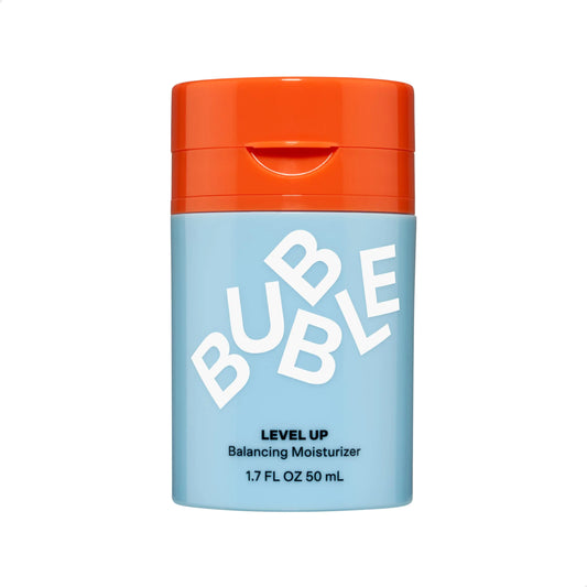 Bubble Skincare Level Up Balancing Face Moisturizer - Hydrating Gel Moisturizer Formulated with Zinc PCA + Niacinamide for Improved Texture & Radiance - Skin Care for Oily or Combination Skin (50ml)